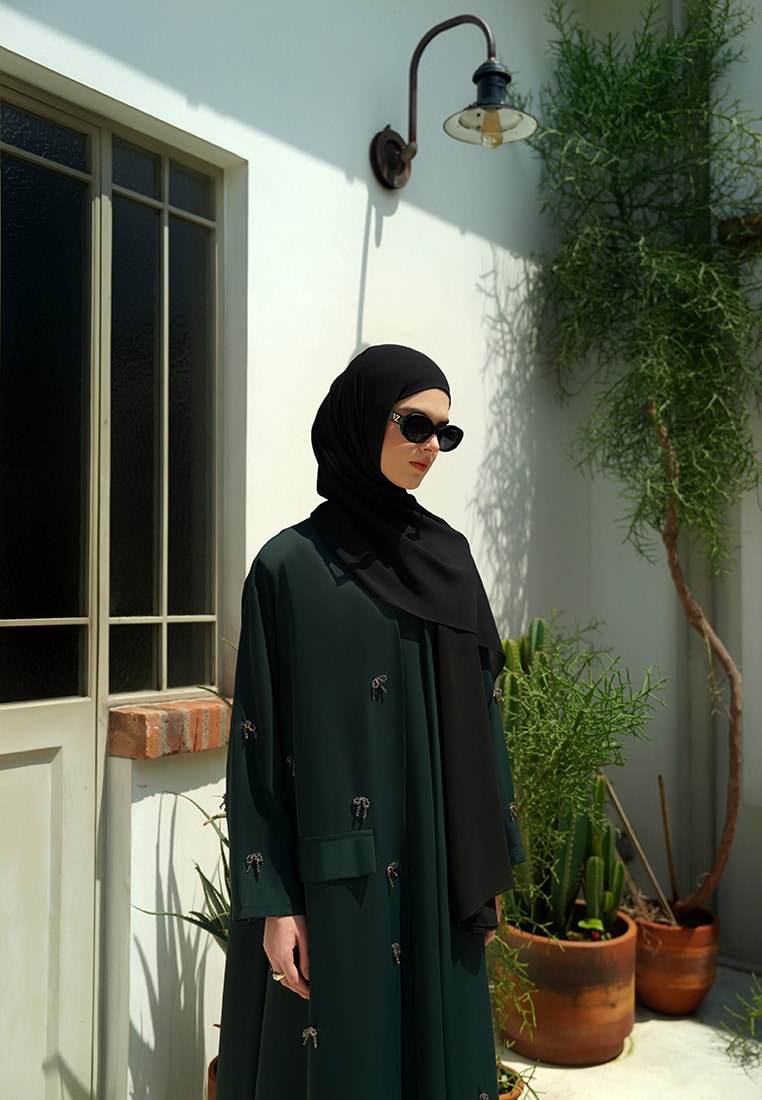 ZALEERA ABAYA SET - ONYX GREEN - Image 7
