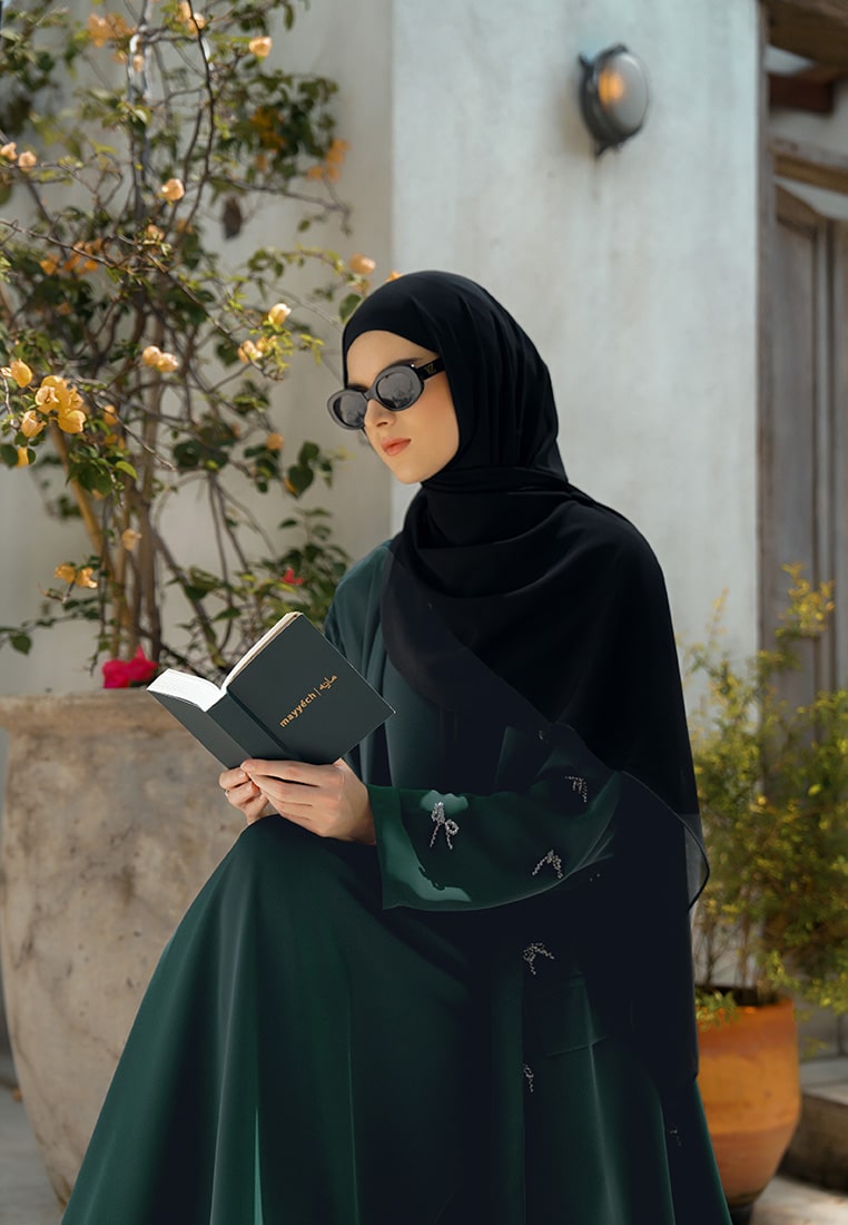 ZALEERA ABAYA SET - ONYX GREEN - Image 6