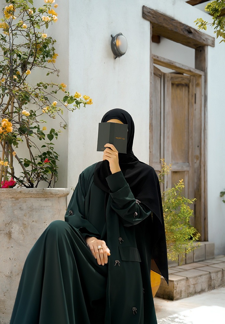 ZALEERA ABAYA SET - ONYX GREEN - Image 4