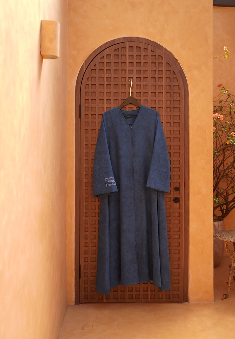 Zianura Abaya - Denim Blue - Image 7