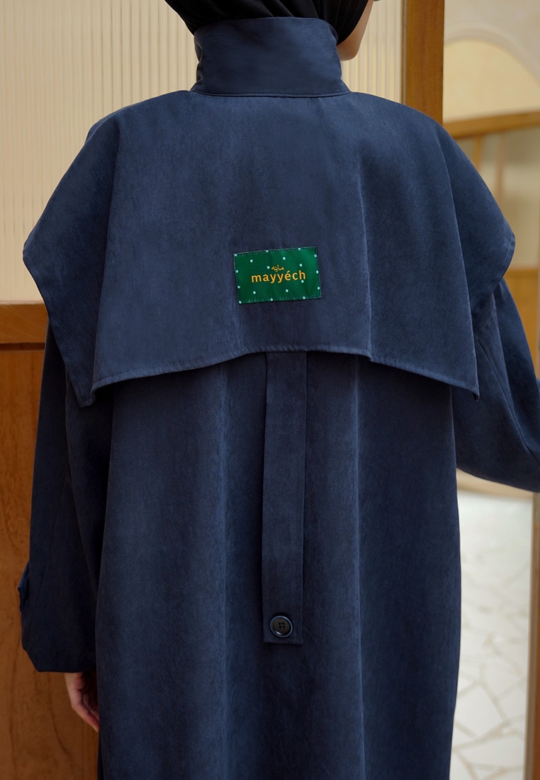 Shanum Long Coat - Dark Navy - Image 11