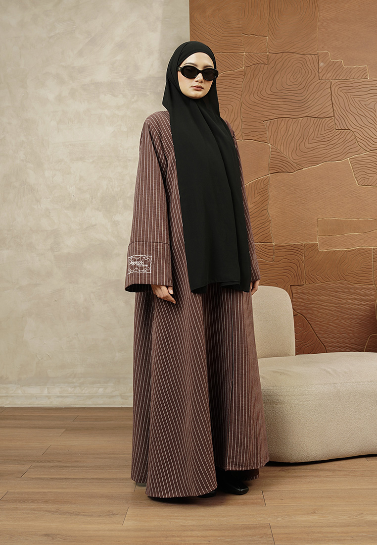 Qaireen Abaya - Terracotta