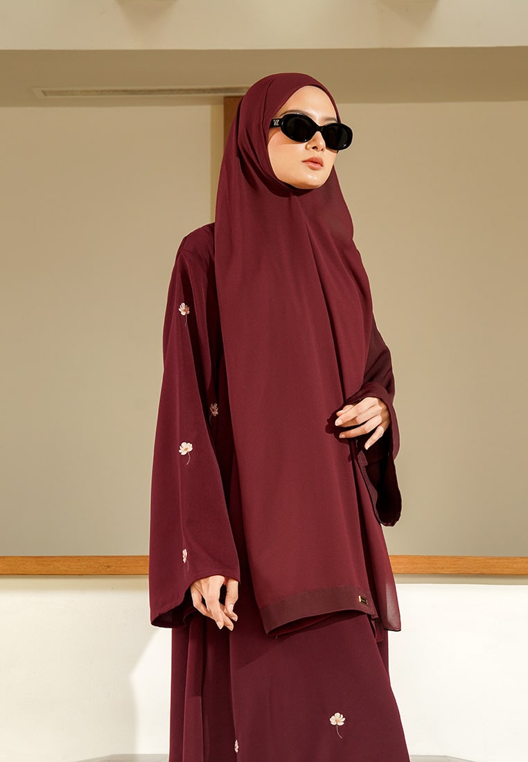 Mafaza Set - Maroon - Image 4
