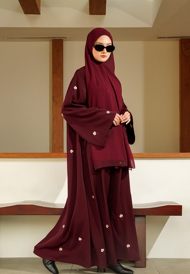 Mafaza Set - Maroon - Image 5
