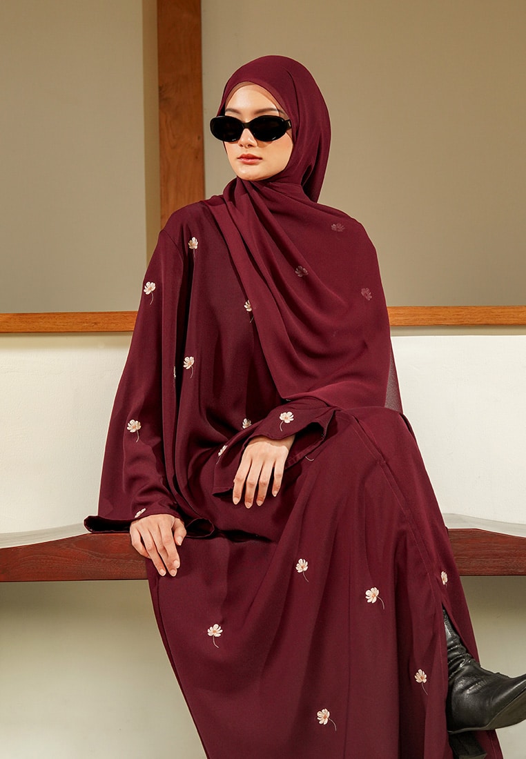 Mafaza Set - Maroon - Image 7