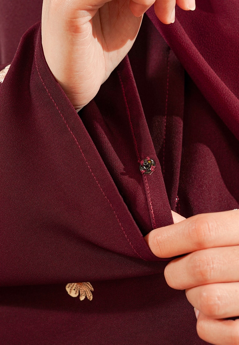 Mafaza Set - Maroon - Image 9