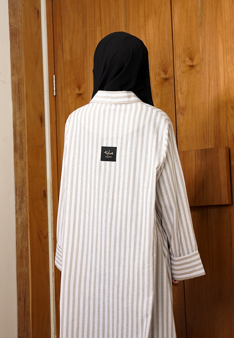Soumaya Abaya - Dusty Pink - Image 6