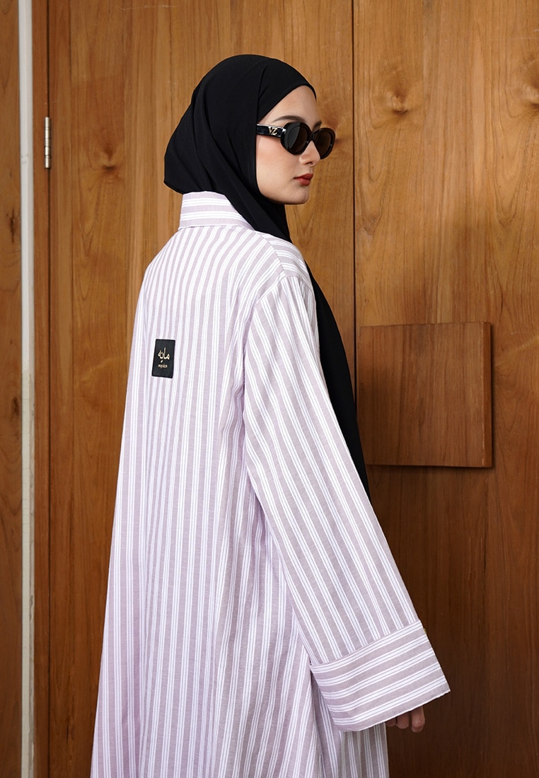 Soumaya Abaya - Dusty Pink - Image 5