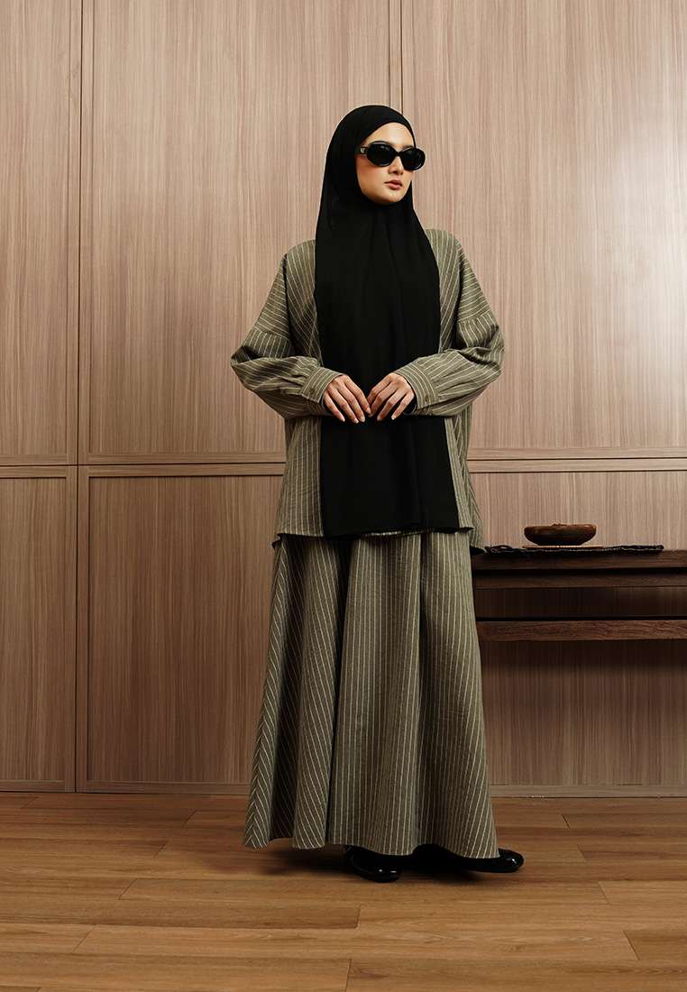 Qaireen Set - Moss Green